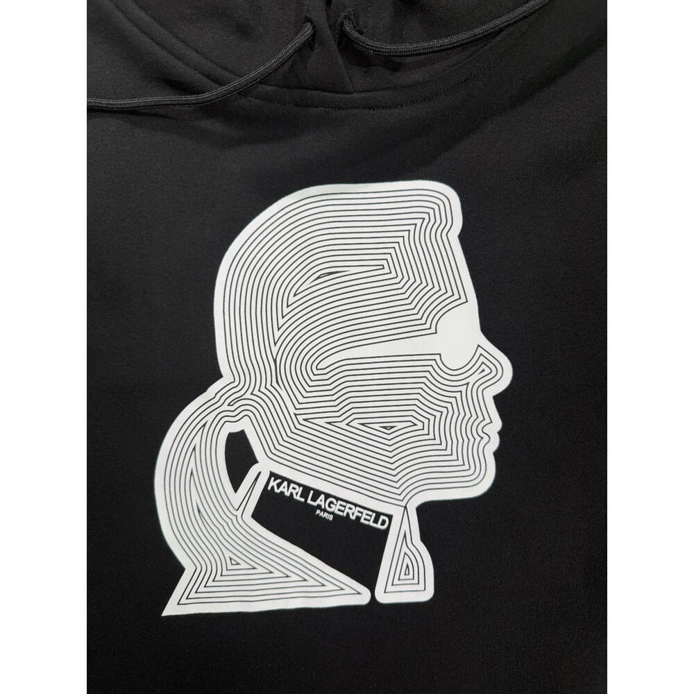 Karl Lagerfeld Paris Men's Fleece Logo Hoodie Size Medium - Picture 3 of 12